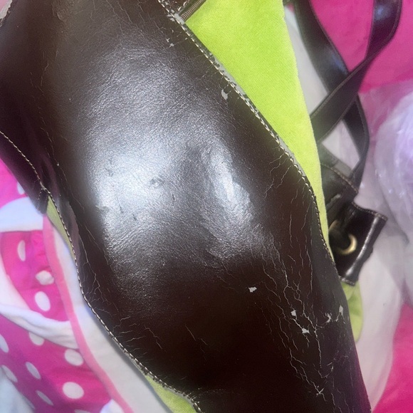 Juicy Couture Lime Green and Black Shoulder Bag - Picture 9 of 11